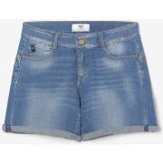 Short Le Temps des Cerises Short paola en jeans bleu