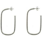 Boucles oreilles Orusbijoux Boucles D'oreilles Tube En Argent Forme Ov...