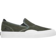 Chaussures de Skate Emerica WINO G6 SLIP ON OLIVE WHITE