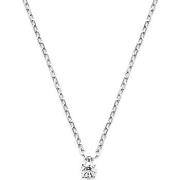 Collier Brillaxis Collier argent solitaire oxyde 3 mm