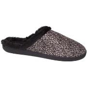 Chaussons Isotoner Chaussons mules femme Ref 54582 Leopard