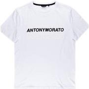 T-shirt Antony Morato Tshirt Meski Super Slim Fit White