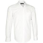 Chemise Emporio Balzani chemise fil a fil bianco blanc