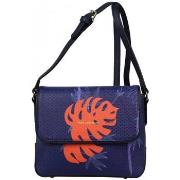 Sac à main Ted Lapidus Sac à rabat Hawaii TL PA3804 Marine / Orange