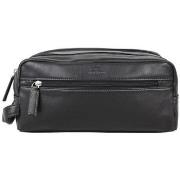 Sac de voyage Safari Trousse de toilette en cuir souple SFF5613 Noir