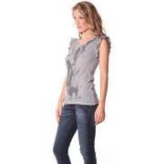 T-shirt Rich &amp; Royal Rich Royal Tee shirt Glam Gris 13q427/862