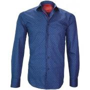 Chemise Andrew Mc Allister chemise imprimee glasgow bleu