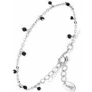 Bijoux Orusbijoux Bracelet Argent Petites Goutte Perles Spinelle Noire