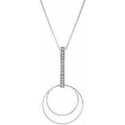 Collier Orusbijoux Collier Argent Rhodié Diamanté Rébecca