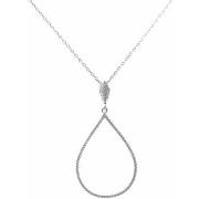 Collier Orusbijoux Collier Argent Forme Goutte Rhodié