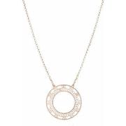 Collier Orusbijoux Collier Argent Grand Cercle Motif Orus Rose