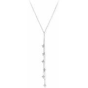 Collier Orusbijoux Collier Cravate Argent Croix Serti Blanc