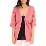 Gilet Vero Moda MONA 2/4 LONG CARDIGAN 89960 Rose