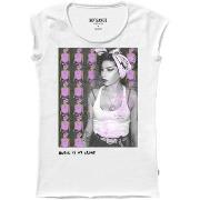 T-shirt Ko Samui Tailors Amy Winehouse Bandana Music T-Shirt Blanc KSU