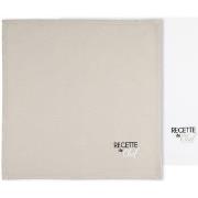 Serviettes de table Stof Lot de 2 Serviettes de table assorties - Lin ...