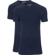 T-shirt Slater T-Shirts Stretch Lot de 2 Bleu Marine