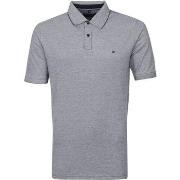 T-shirt Casa Moda Polo Stretch Mélangé Bleu Foncé