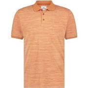 T-shirt State Of Art Polo Jersey Rayures Orange