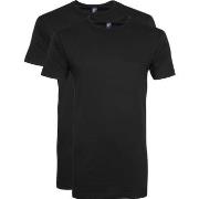 T-shirt Alan Red T-Shirt Derby Extra Long Noir (Lot de 2)