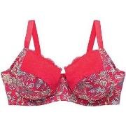 Emboitants Pomm'poire Soutien-gorge grand maintien multico rouge Aria