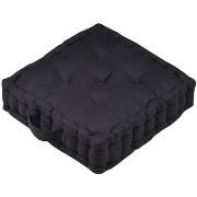 Coussins Stof Coussin de sol en satin de coton - OXFORD - Carbone