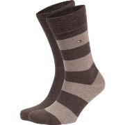 Socquettes Tommy Hilfiger Chaussettes 2 Paires Rugby Marron