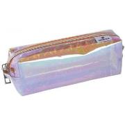 Cartable Oberthur Trousse transparente motif holographique - Orange