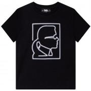 T-shirt enfant Karl Lagerfeld Tee shirt noir junior Z25357/09B