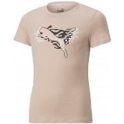 T-shirt enfant Puma TEE SHIRT G ALPHA - ROSE QUARTZ - 176