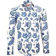 Chemise Andrew Mc Allister chemise imprimee paysley bleu