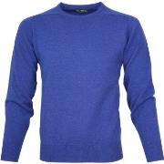 Sweat-shirt William Lockie Pull O Agneline Bleu