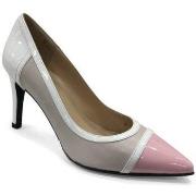 Chaussures escarpins Brenda Zaro Escarpin talon Gris/Nude/Blanc