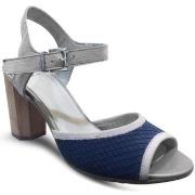 Sandales Perlato Sandales talon Bleu/Rose