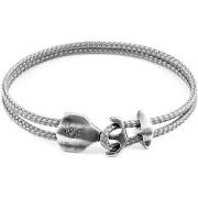 Bracelets Anchor &amp; Crew Bracelet Ancre Delta Argent Et Corde