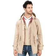 Blouson Harrington Trench à capuche amovible beige