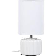 Lampes à poser Ixia Lampe blanche en céramique 28 cm