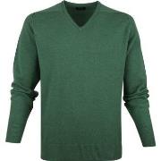 Sweat-shirt William Lockie Col-V Agneline Vert