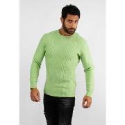 Pull Hollyghost Pull col rond en maille vert