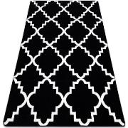 Tapis Rugsx Tapis SKETCH - F343 noir et crème 200x290 cm