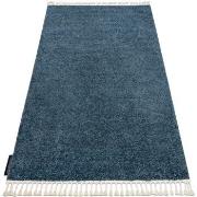 Tapis Rugsx Tapis BERBER 9000 bleu Franges berbère marocain 80x150 cm