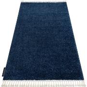 Tapis Rugsx Tapis BERBER 9000 bleu foncé Franges berbère 120x170 cm