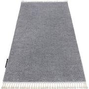 Tapis Rugsx Tapis BERBER 9000 gris clair Franges berbère 80x150 cm