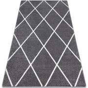 Tapis Rugsx Tapis SKETCH - F728 gris et crème 80x150 cm