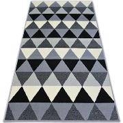 Tapis Rugsx Tapis BCF BASE TRIANGLES 3813 TRIANGLES noir/gris 160x220 ...