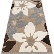 Tapis Rugsx Tapis FEEL 1602/15055 FLEURS beige / gris 240x330 cm