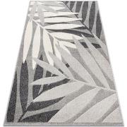 Tapis Rugsx Tapis FEEL 1827/16811 FEUILLES gris / crème 160x220 cm