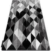 Tapis Rugsx Tapis INTERO PLATIN 3D Triangles gris 180x270 cm