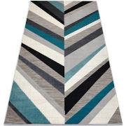 Tapis Rugsx Tapis LISBOA 27237654 chevrons gris / bleu 120x170 cm