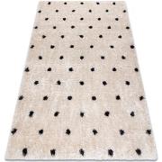 Tapis Rugsx Tapis FLUFFY 2370 shaggy points - crème 180x270 cm