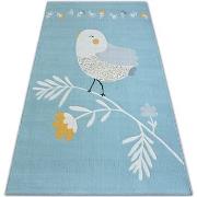 Tapis Rugsx Tapis PASTEL 18404/032 - PETIT OISEAU bleu 120x170 cm